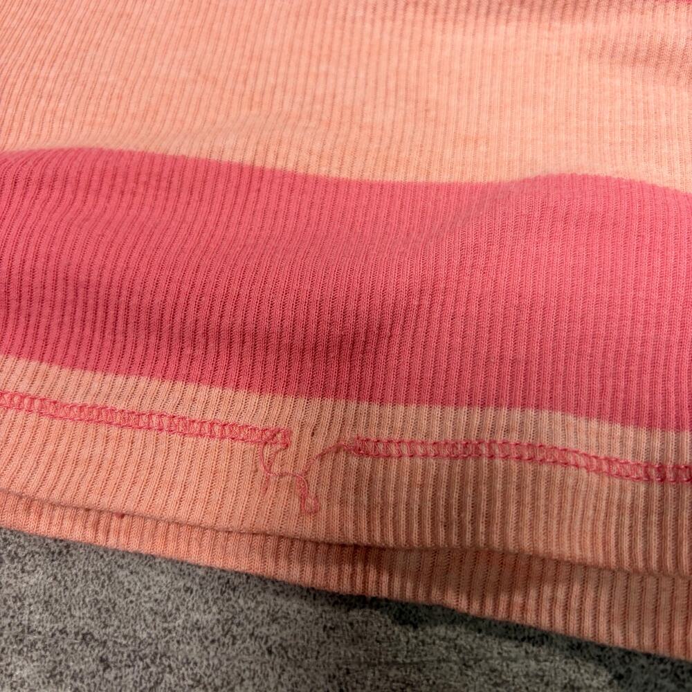 Pink Striped Ribbed Tank Top - Picture 4 of 5